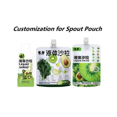 Salad Packaging Spout Pouch Digital Printed