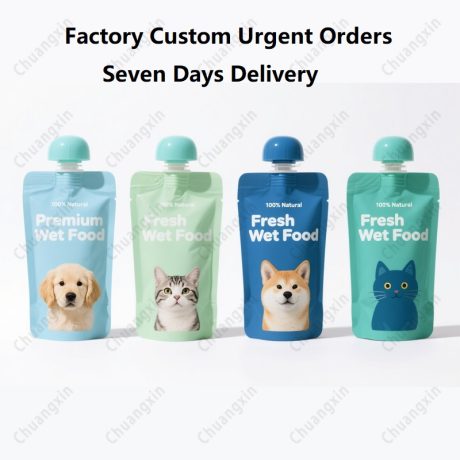Pets Treat Food Spout Pouch Urgent Orders