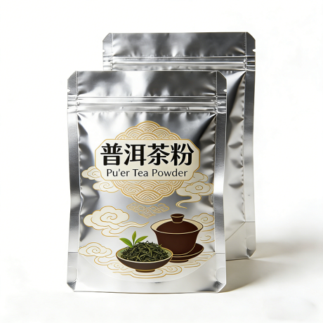 Three Side Seal Flat Pouch for Tea Powder