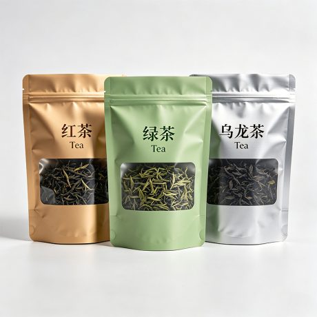 Sealed Zippered Stand up Pouch for Tea Leaves