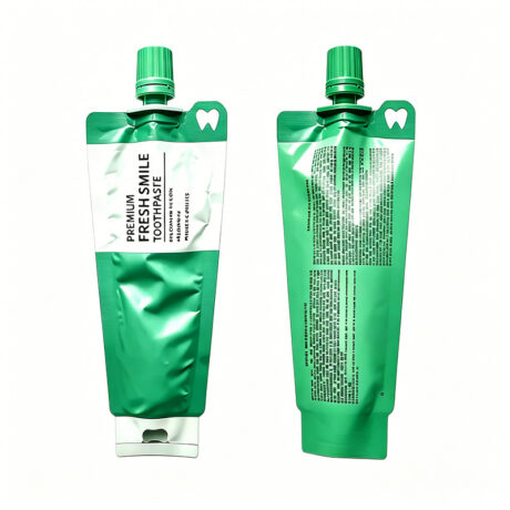 Custom Die Cut Squeeze Spout Pouch for Toothpaste