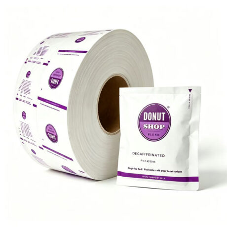 Custom 3-side Sealing Instant Sachet Laminated Packaging Film Roll