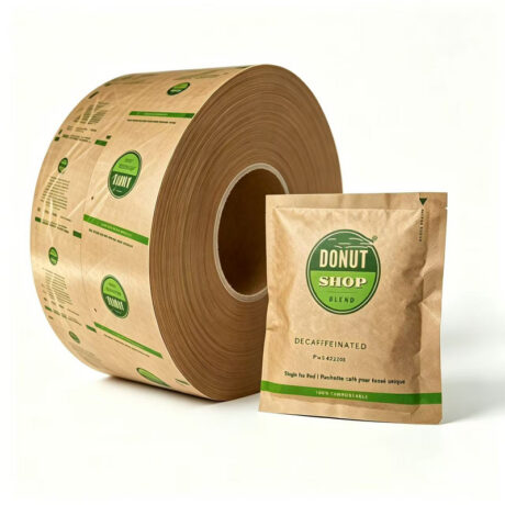 Coffee Mix Powder Packaging Sustainable Flexible Roll Film Custom
